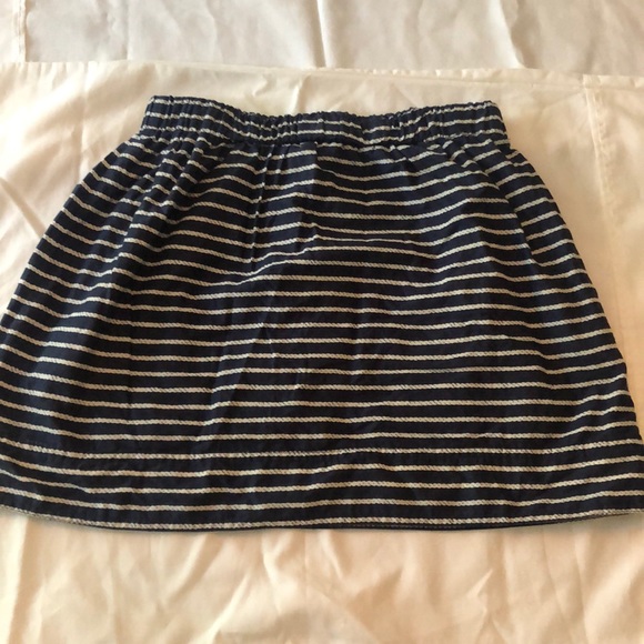 J. Crew - XS,  navy and white striped skirt. - Picture 2 of 3